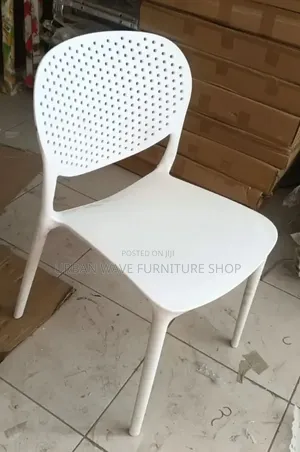 White Plastic Chairs (Set of 4)