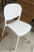 White Plastic Chairs (Set of 4) - 1