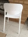 White Plastic Chairs (Set of 4) - 2