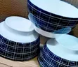 Set of 6 Blue Floral Ceramic Bowls - 2