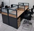King 4-Way Office Workstation - Brand New - 2
