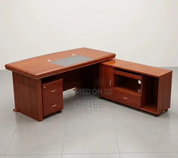 140cm Imported Mahogany Office Desk - 1