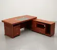 140cm Imported Mahogany Office Desk - 1