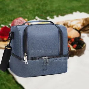 Double Compartment Insulated Lunch Box