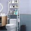 Over-the-Toilet Storage Rack - White Metal - 2