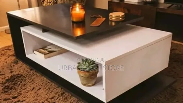 Victoria Black Living Room Coffee Table - 1