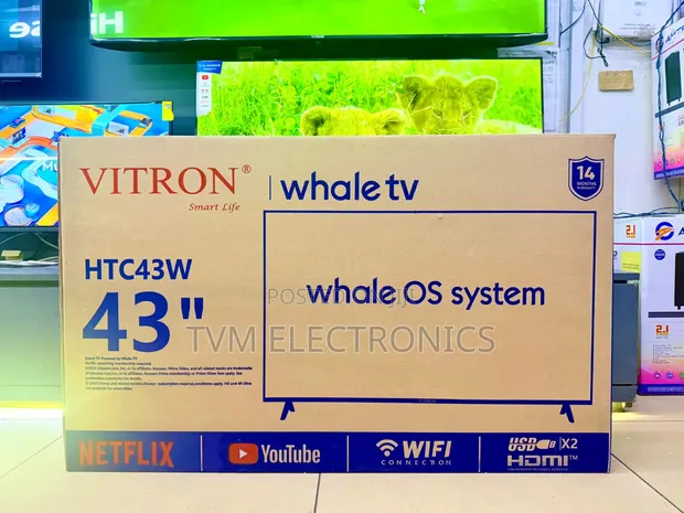 Vitron 43 Inch Whale TV | HTC43W | New 2026 Model - 1