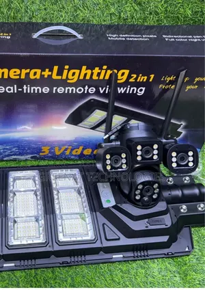 V380 Pro 450W Solar Street Light PTZ Camera 2-in-1