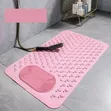 Anti-Slip Bathroom Mat with Foot Scrub Pad (45x60cm) - 2