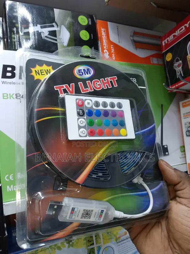 TV Strip Light 5m, 12 Colors, App & Remote Controlled - 1