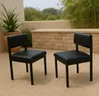 Stackable Catalina Guest/Study Chair - Black - 1