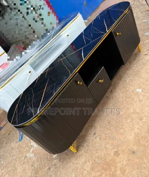Modern 6FT TV Stand with Marble Top