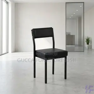 Catalina Leather Padded Visitor Chair - Black