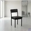 Catalina Leather Padded Visitor Chair - Black - 2