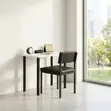 Catalina Leather Padded Visitor Chair - Black - 4