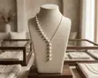 Asymmetric Pearl & Gold-Tone Chain Lariat Necklace - 2