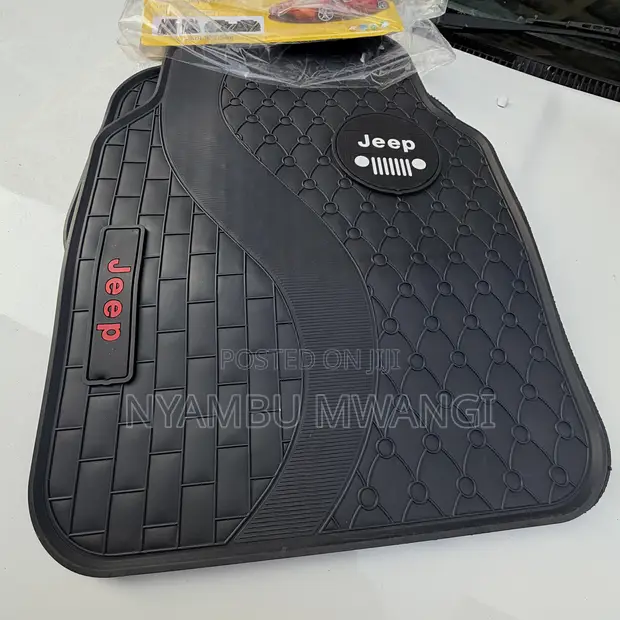 Brand New Jeep Branded Rubber Floor Mats (5 Seater) - 1