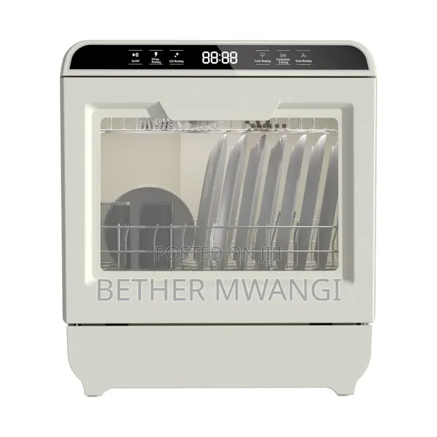 Portable Mini Dishwasher with Built-in Tank & Tap Connection - 1