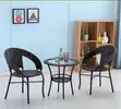 Modern Wicker Rattan Dining Set for Garden/Balcony - 2