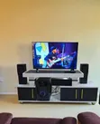Istanbul 1 TV Stand with Storage Cabinets & LED Lights - 1