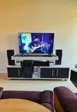 Modern Istanbul TV Stand - Black White - 1