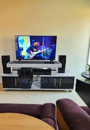 Modern Istanbul TV Stand - Black White