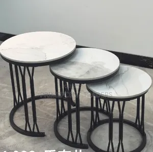 3-in-1 Luxury Marble Table Set - Executive Design
