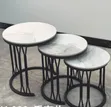 3-in-1 Luxury Marble Table Set - Executive Design - 2