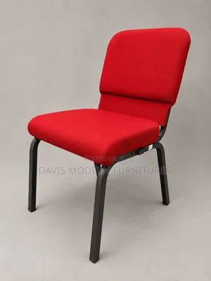 Red Fabric Church / Conference Chair
