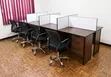 4-Way Office Workstation with Chairs - 1
