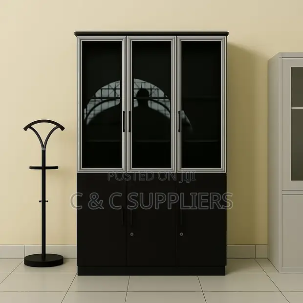Executive File Cabinet - Brown Wood - 1