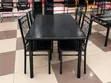 Black Crackle Pattern 4-Seater Dining Set - 2