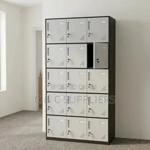 15-Door Steel Gym/Staffroom Cabinet