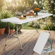 1.8m Plastic Folding Table - 2