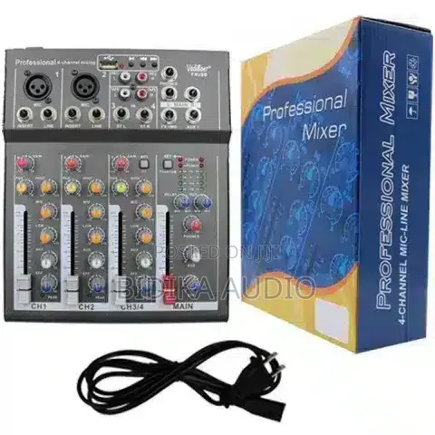 F4USB 4 Channel Audio Mixer with Bluetooth - 1