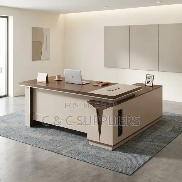 Executive L-Shaped Boss Desk - 160cm - 1