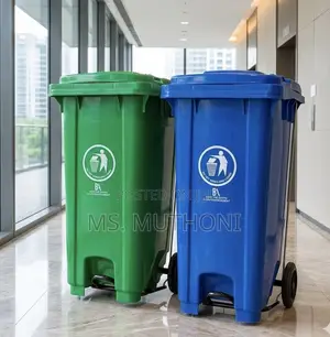 120L Hands-Free Mobile Garbage Bin