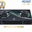Nunix 2 Burner Infrared Gas Cooker - 1