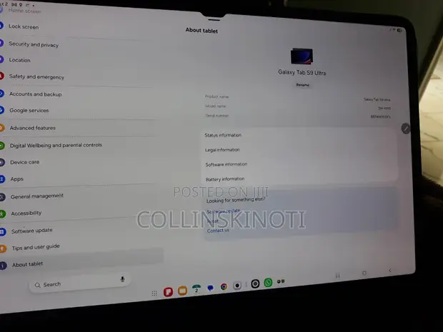 Samsung Galaxy Tab S9 Ultra 256GB Black - 1