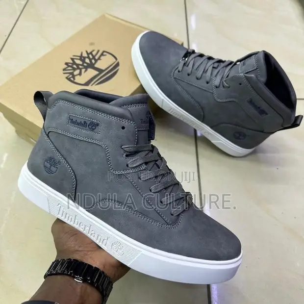 Timberland High-Top Leather Casual Sneakers - 1