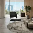 Office Chair: Sled Base Visitors Mid Back Mesh Seat - 5