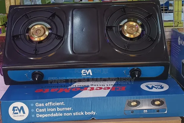 Electromate Stainless Steel 2 Burner Gas Cooker - 1