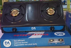 Electromate Stainless Steel 2 Burner Gas Cooker