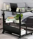 Spacious Laptop Desk with Storage Shelf - 2