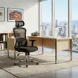 Ergonomic Black Style Senate Office Mesh Chair - 1