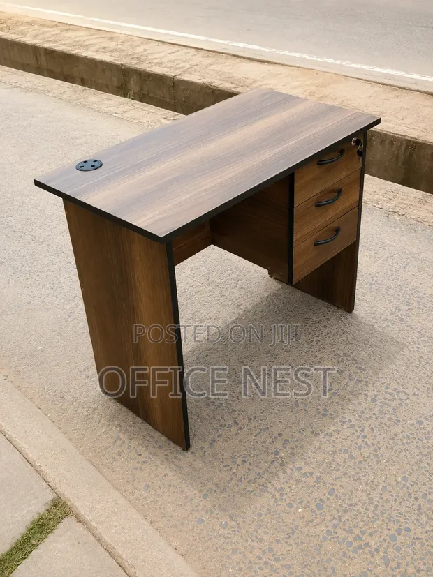 Modern Office Desk with 3 Drawers - 1