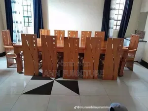 10-Seater Mahogany Dining Table
