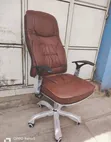 Brand New Leather Recliner Chair - Dark Brown - 1