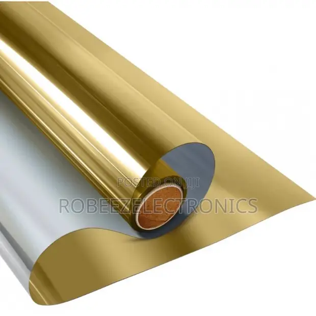 Gold & Silver Reflective Mylar Film Roll (5ft x 80ft) - 1