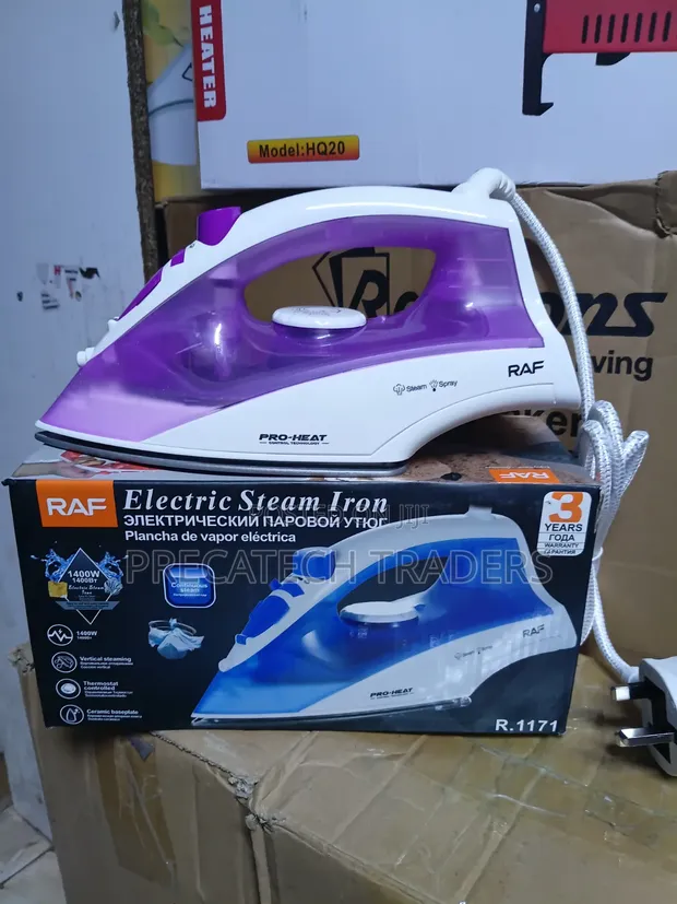 RAF 1400W Steam Iron with Vertical Steaming - 1